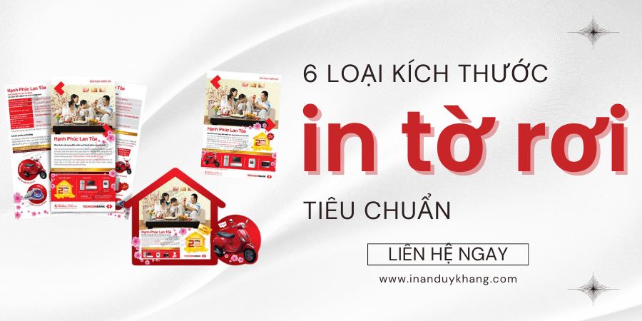 kích thước in tờ rơi tiêu chuẩn